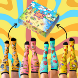 Gift Box 4 Pack Animals Bamboo Compression Socks