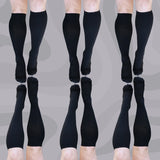 6 Pack Black Classic Compression Socks