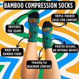 Ankle Compression Socks Grey Bamboo