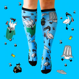 Bamboo Bin Chicken Compression Socks