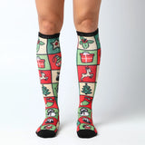 Bamboo Christmas Baubles Compression Socks