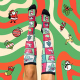 Non-Binding Bamboo Diabetic Friendly Christmas Baubles Socks