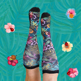 4 Pack Floral Non-Binding Diabetic Friendly Socks