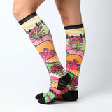 Bamboo Floral Meadows Compression Socks