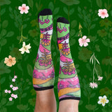 4 Pack Floral Non-Binding Diabetic Friendly Socks