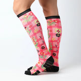 Bamboo Floral Patches Compression Socks