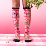 Floral Patches Bamboo Compression Socks