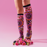 Bamboo Funky Floral Compression Socks