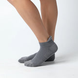 Ankle Compression Socks Grey Bamboo