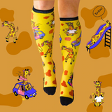 Bamboo Inconvenienced Giraffes Compression Socks