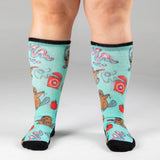 Non-Binding Bamboo Diabetic Friendly Oral Hygiene Beavers Socks