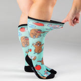 Non-Binding Diabetic Friendly Oral Hygiene Beavers Socks