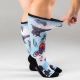 Non-Binding Diabetic Friendly Swooping Magpies Socks