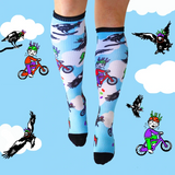 Bamboo Swooping Magpies Compression Socks