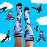 Non-Binding Diabetic Friendly Swooping Magpies Socks