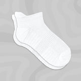 Ankle Compression Socks 3 Pack White Bamboo