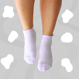 Ankle Compression Socks White Bamboo